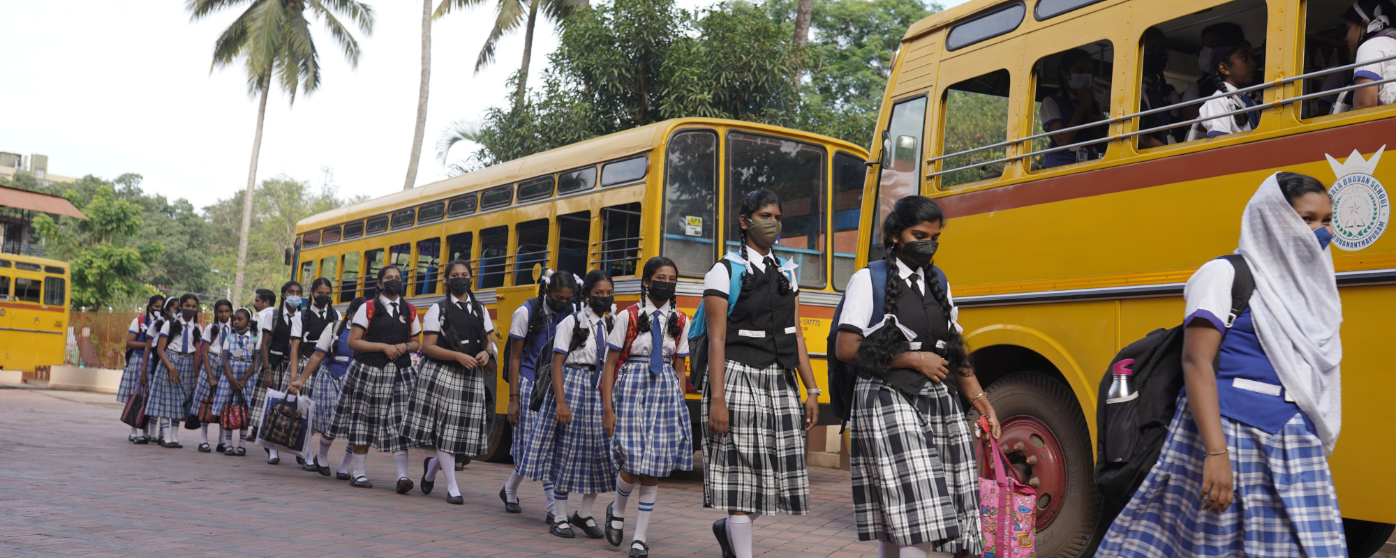 School Buses Nirmala Bhavan Higher Secondary School