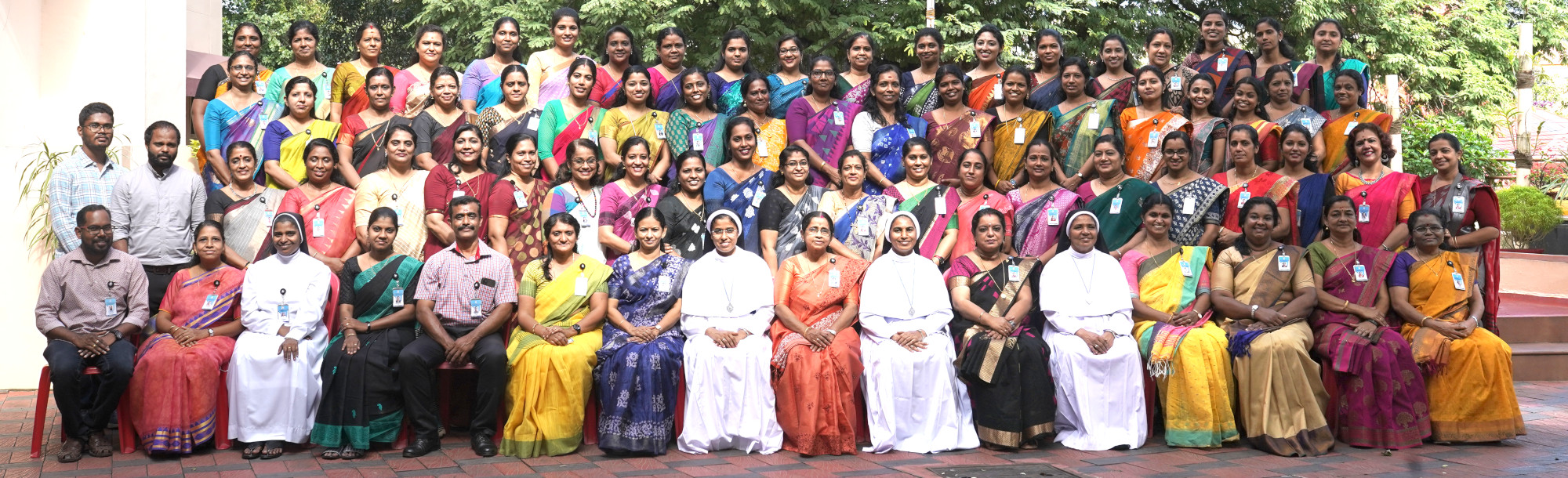 Staff at Nirmala Bhavan Higher Secondary School